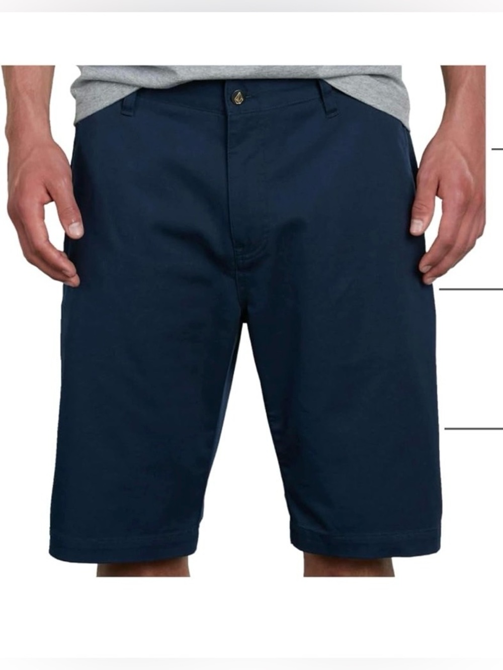 Volcom Men's Vmonty Stretch 22 Chino Shorts – Casual Everyday Wear, Relaxed Fit